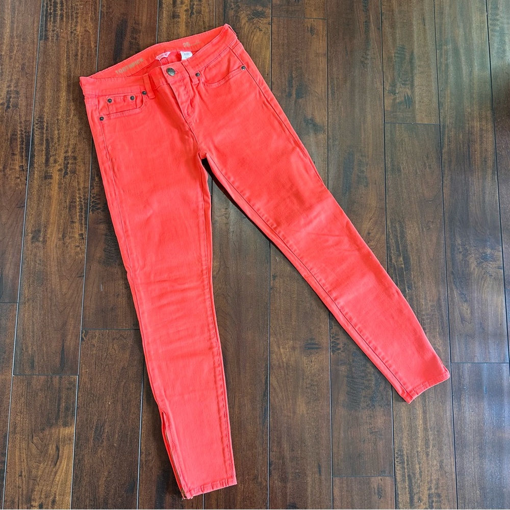 NWT J. Crew Coral Toothpick Ankle Pants Size 25